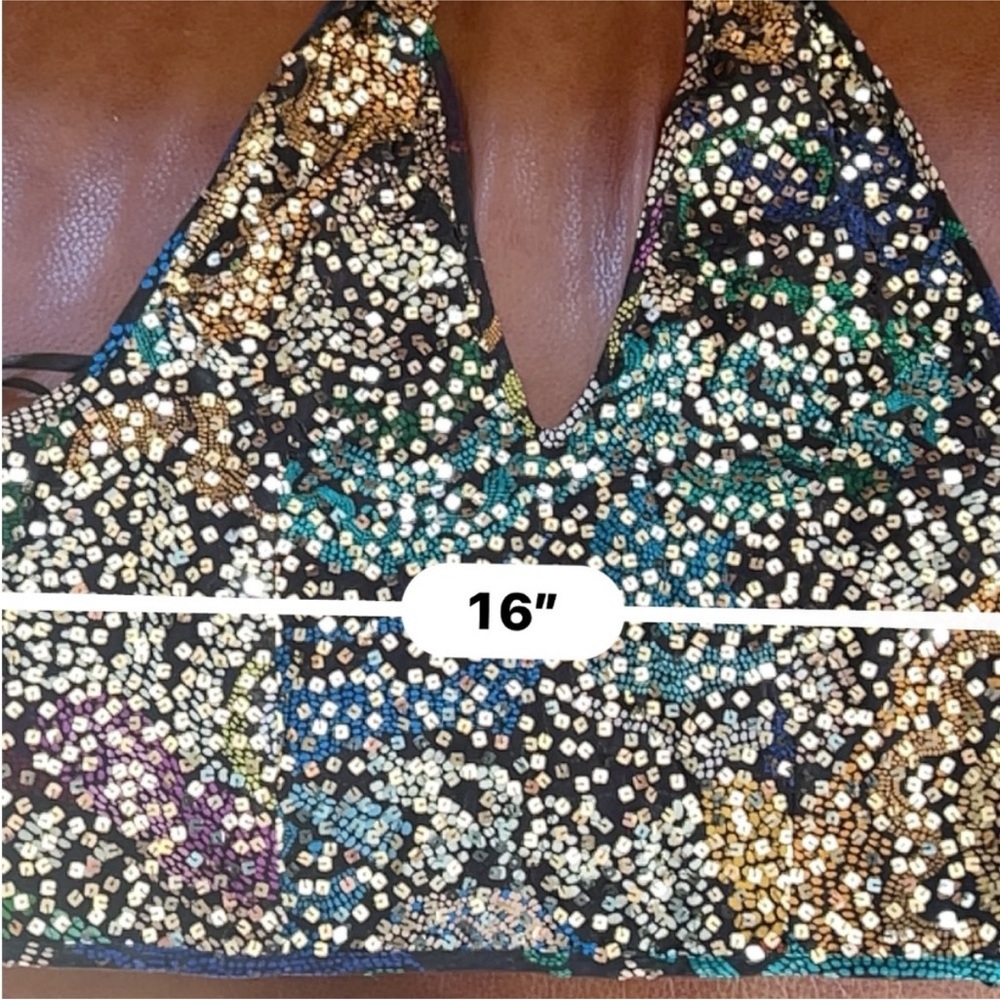 Anthropologie Sequined halter top NWT from - Picture 2 of 6